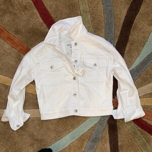 Abercrombie Kids White Jean Jacket